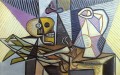Calavera de puerros y cántaro 4 1945 cubismo Pablo Picasso
